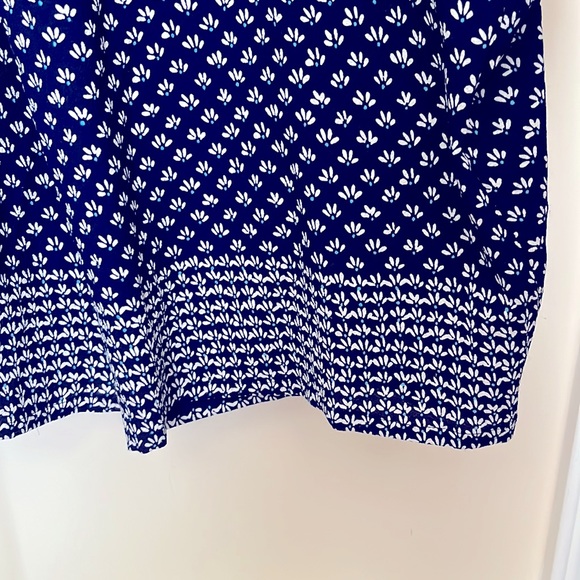 Max Studio Jumpsuit Navy White Floral Print Size XL - Picture 7 of 10